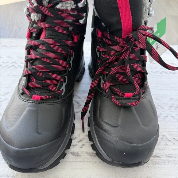 Quechua Kids Snow Boots - Black and Pink - Picture 2 of 7